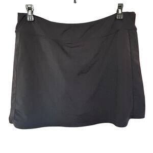 Blevonh Women’s Black Skort Skirt Built In Shorts Tennis Golf Activewear Sz. 2XL